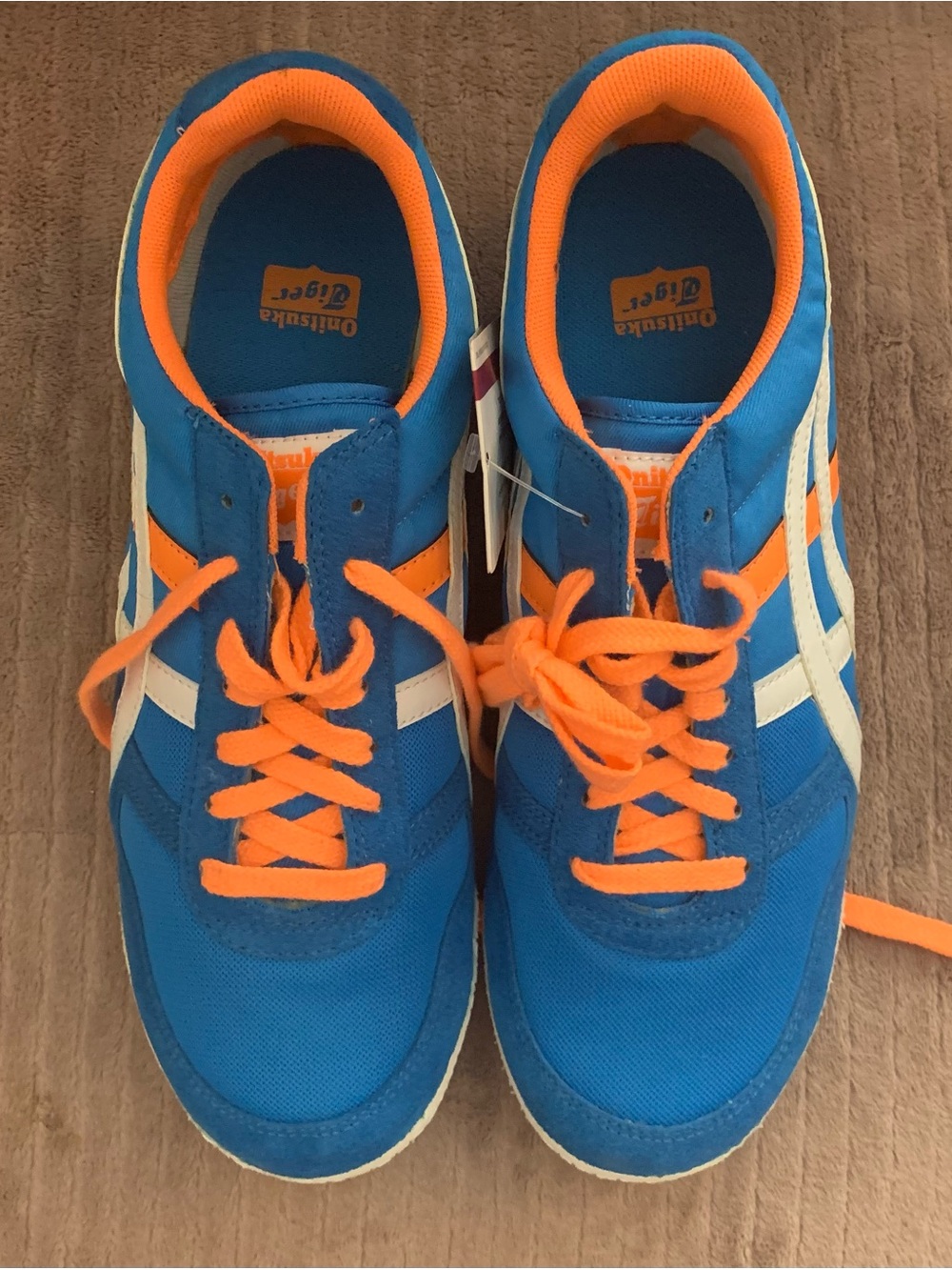 Onitsuka Tiger by Asics Men’s Blue & Orange Retro Runner Sneakers